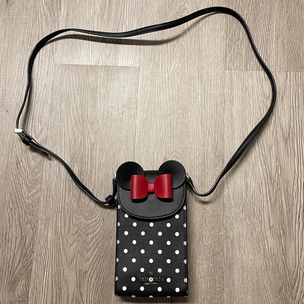 Disney X Kate Spade New York Minnie Mouse North South Flap Phone Crossbody